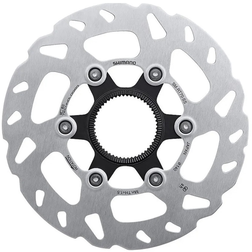 Rotor disc frana Shimano RT-RT70-SS Center Lock 140mm