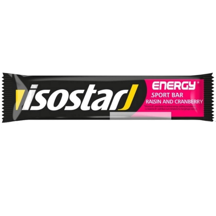 Baton energizant cu antioxidanti Isostar Energy Sport Bar Aroma de Merisoare, 40g