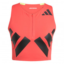 Maiou alergare dama Adidas SS 2025-Portocaliu/Negru-XS