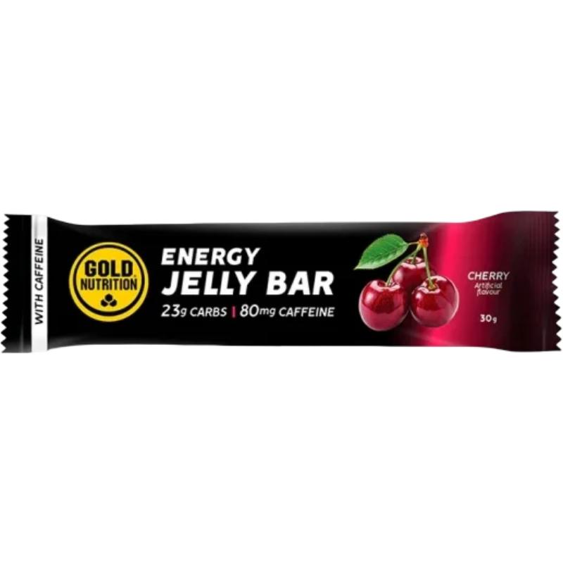 Baton energizant cu aroma de cirese Jelly Bar, GoldNutrition, 30g