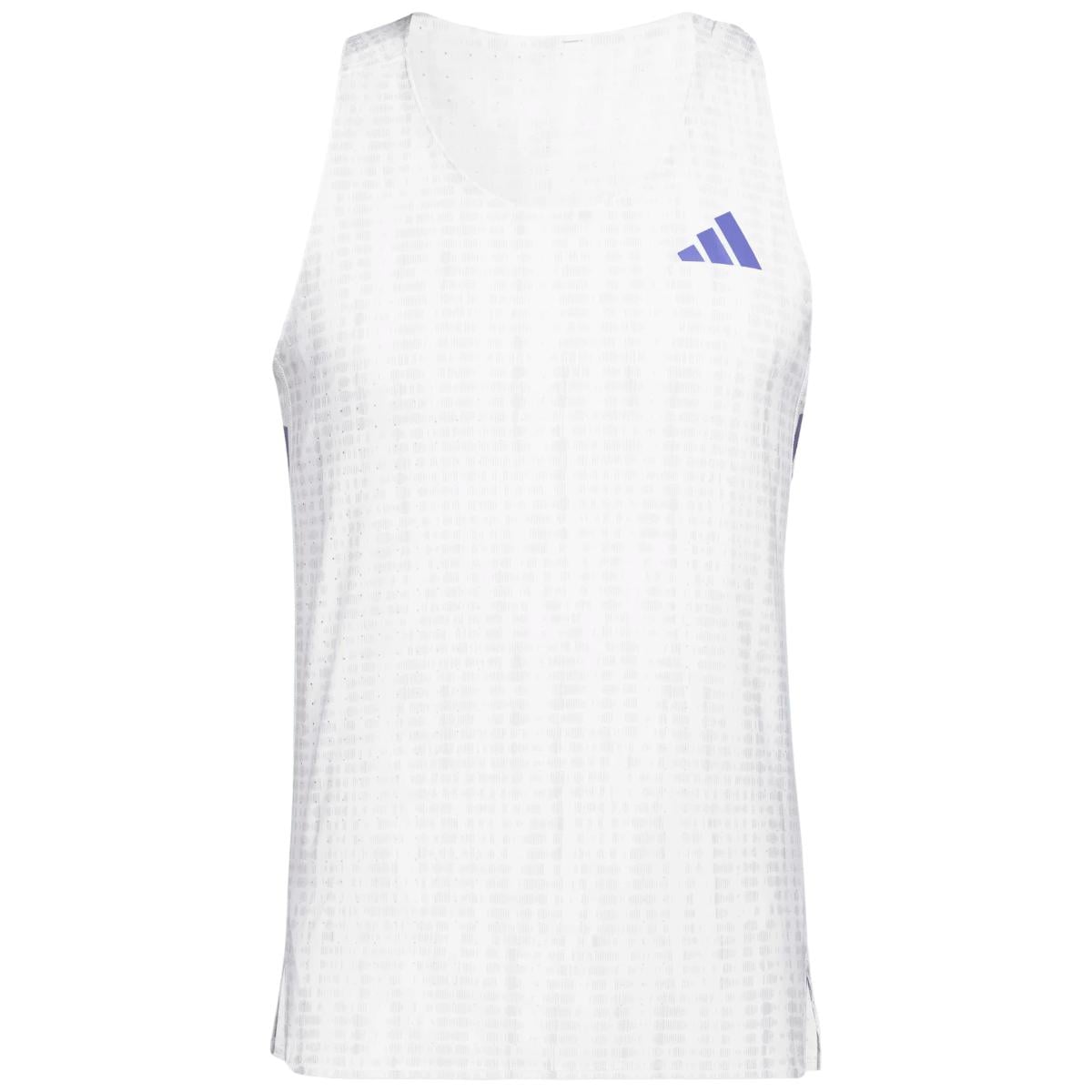 Maiou alergare barbati Adidas Adizero FW 2026-Alb/Mov-S