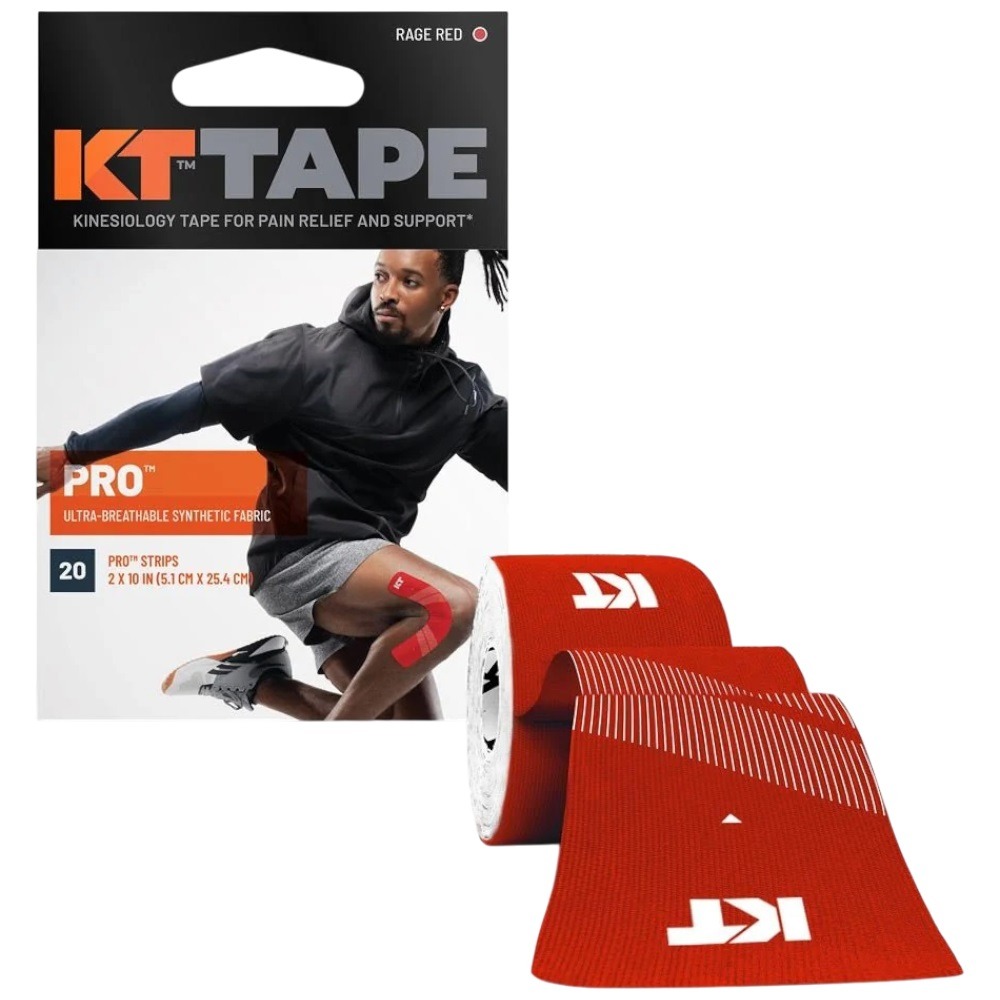 Banda kinesiologica KT Tape Pro 20 x 25 cm-Rosu