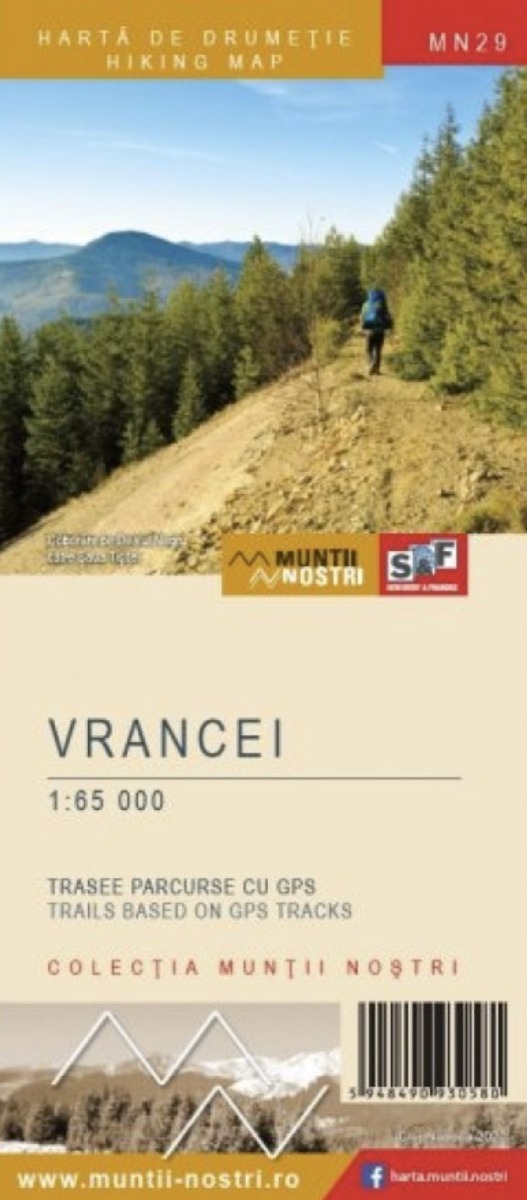 Harta de drumetie - Muntii Vrancei MN29