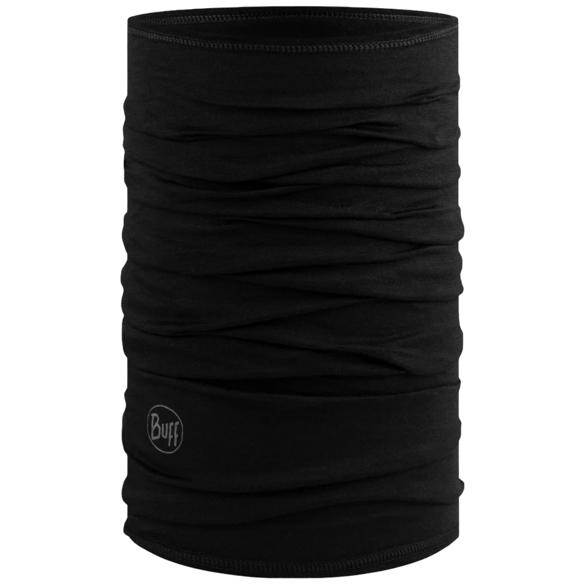 Bandana tubulara multifunctionala Buff Lightweight Merino Solid Black