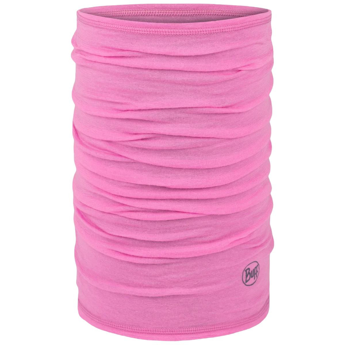 Bandana tubulara multifunctionala merino Buff LightWeight Wool Solid Fluor Fuchsia