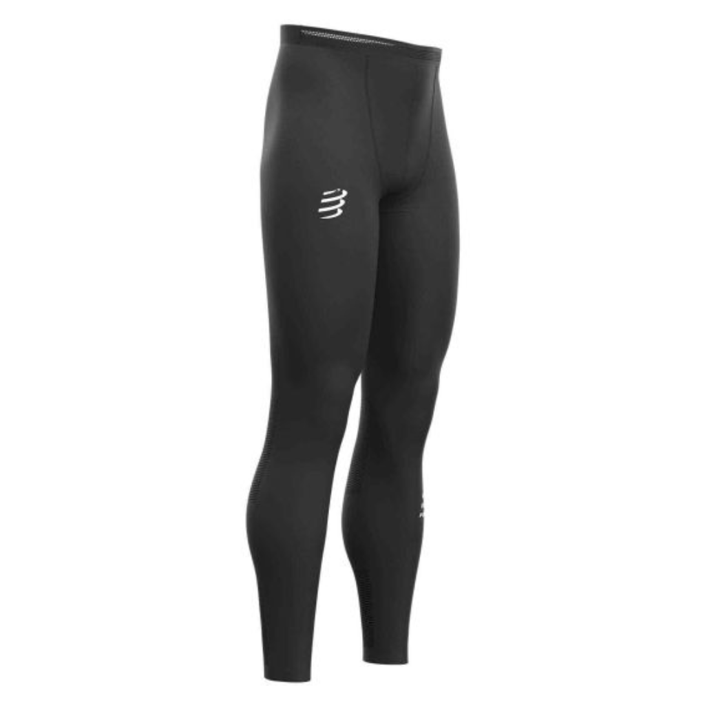 Pantaloni compresie alergare barbati Compressport Run Under Control-Negru-T1