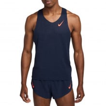 Maiou alergare barbati Nike AeroSwift Dri-FIT ADV SS 2025-Bleumarin/Roz-S