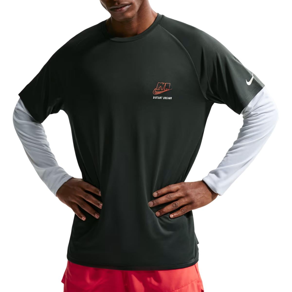 Tricou alergare barbati Nike Stride Dri-FIT ADV SS 2026-Negru-S