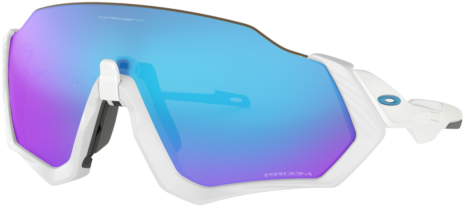 ヤ*カ様 OAKLEY Flight Jacket Ochelari de soare Oakley Flight Jacket Matte White / Prizm Sapphire