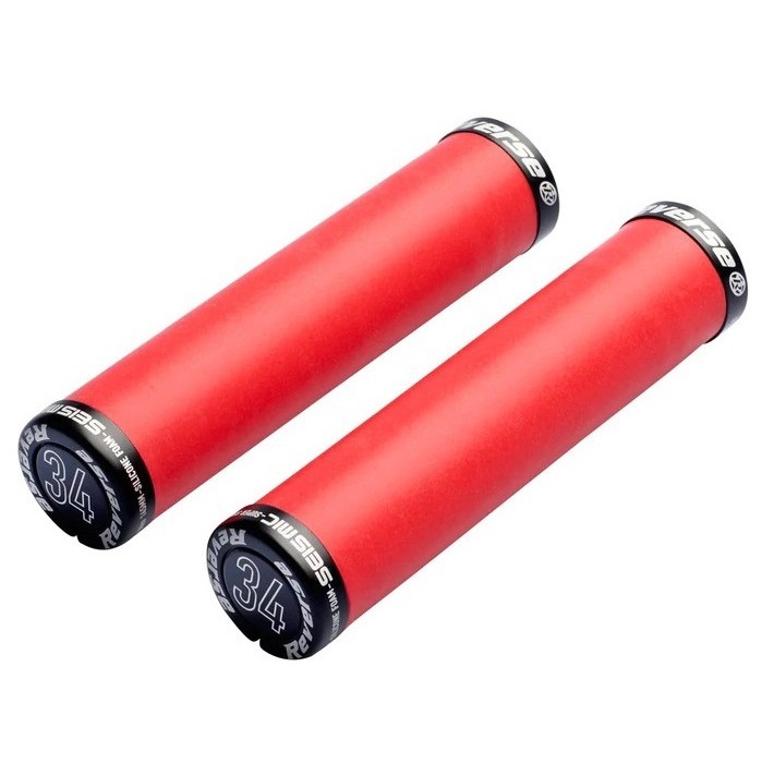 Mansoane silicon Reverse Seismic-Ergo Lock-On 145/34mm-Rosu/Negru