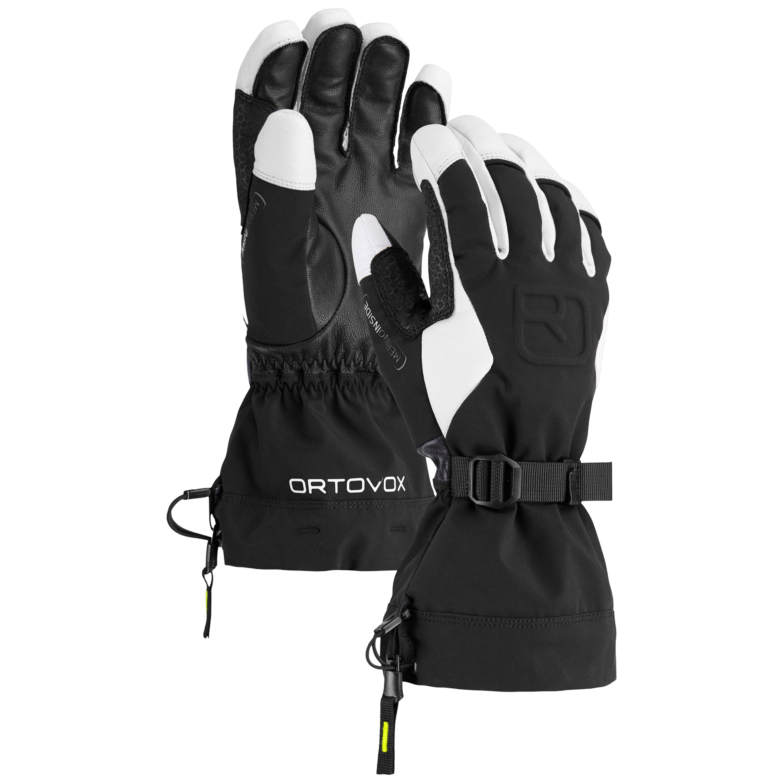 Manusi barbati Ortovox Merino Freeride-Negru/Alb-L