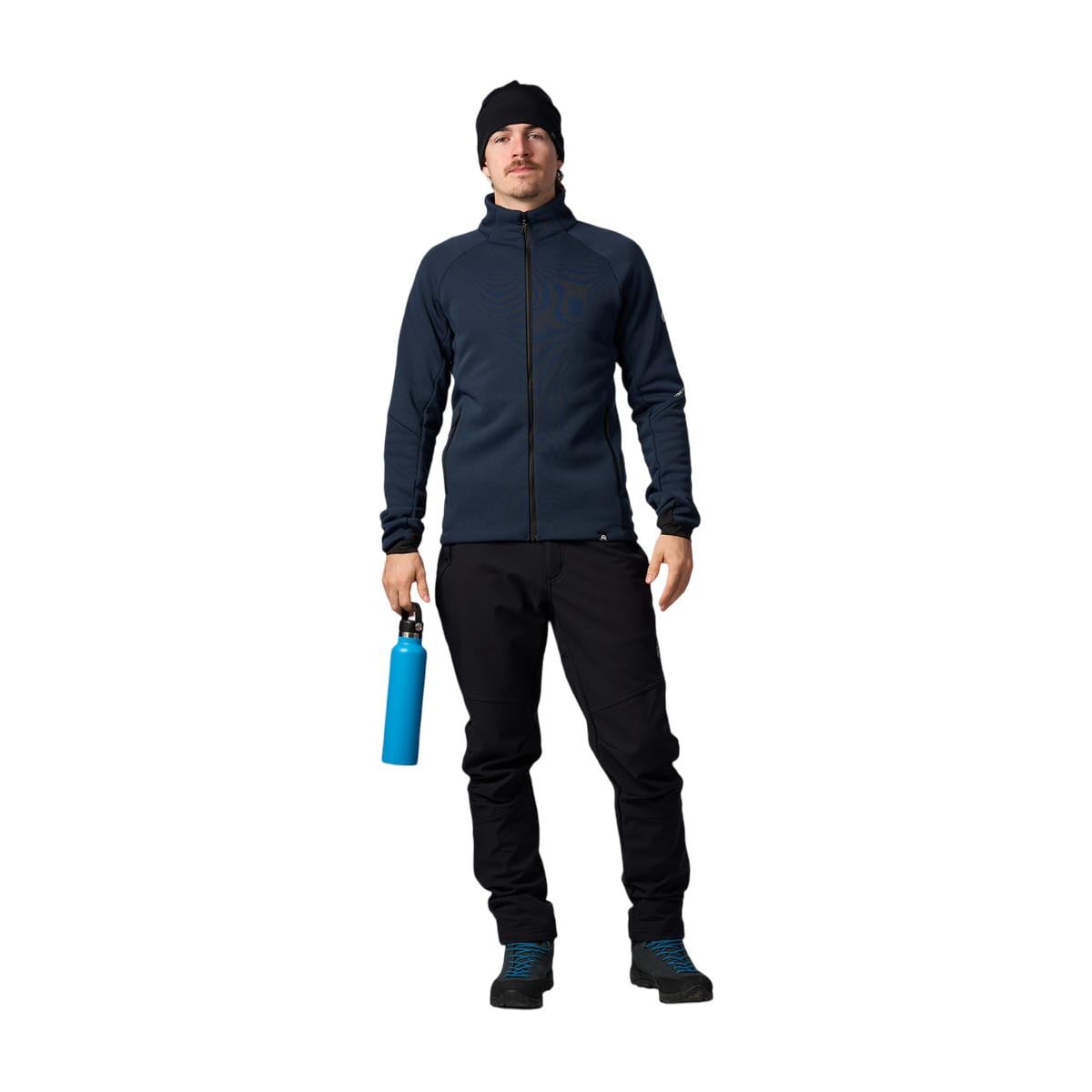 Bluza fleece barbati Northfinder Yacar-Bleumarin-S