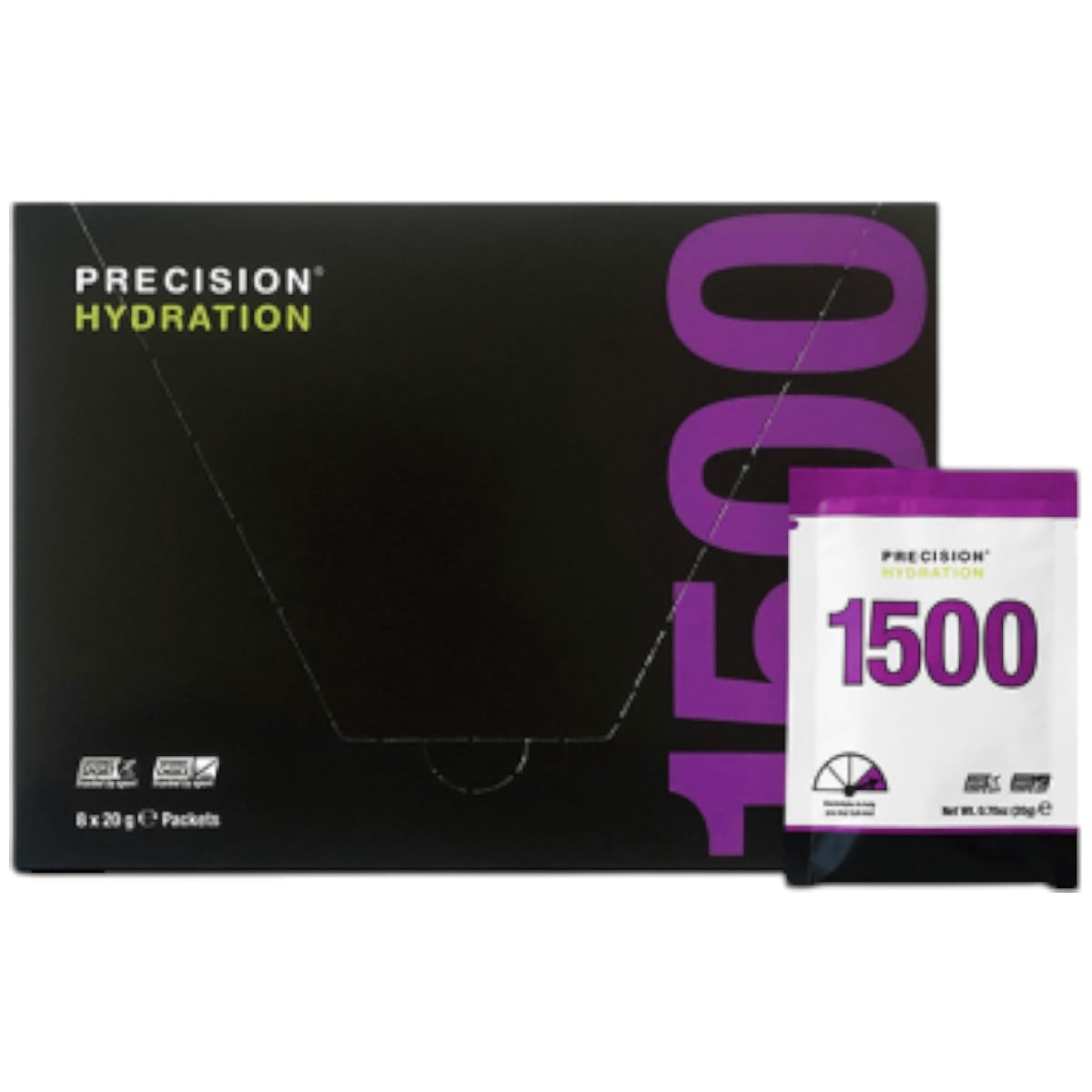 Cutie 8 plicuri Precision Fuel Mix pentru bautura cu electroliti 8x20g, PH 1500