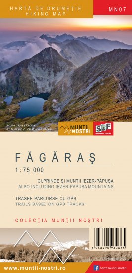 Harta de drumetie - Muntii Fagaras MN07