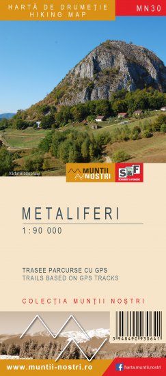 Harta de drumetie - Muntii Metaliferi MN 30