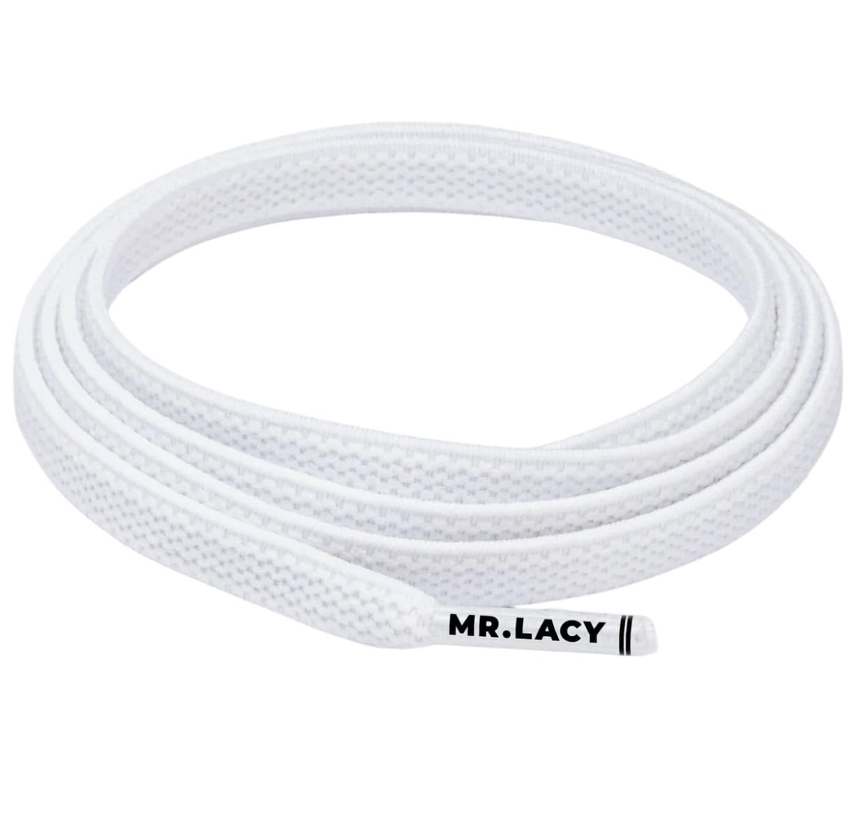 Sireturi Mr. Lacy Flexies-Alb-110 cm