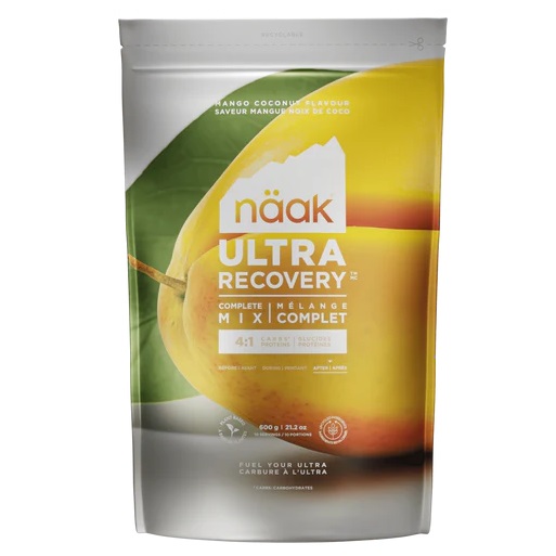 Pudra bautura pentru recuperare Naak Recovery Mix Aroma de Mango si cocos, 600g