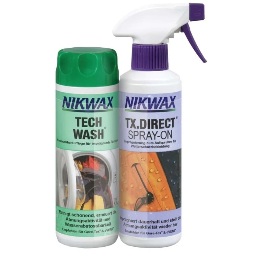 Set curatare si impermeabilizare Nikwax Tech Wash / TX.Direct Wash Spray On 2x300 ml