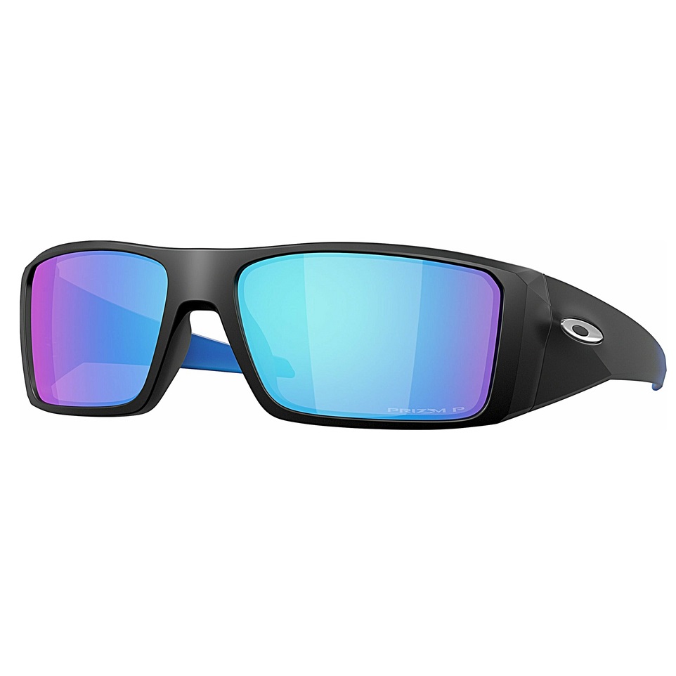 Ochelari de soare Oakley Heliostat Matte Black / Prizm Sapphire Polarized