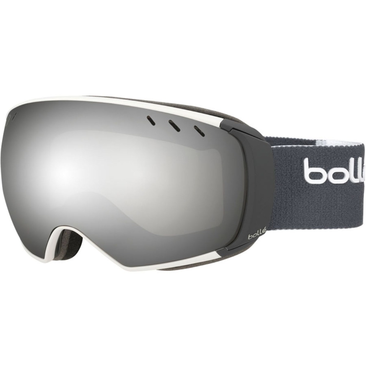 Ochelari de schi Bolle Virtuose Matte White & Grey Black Chrome + Lemon Gun S3 + S1