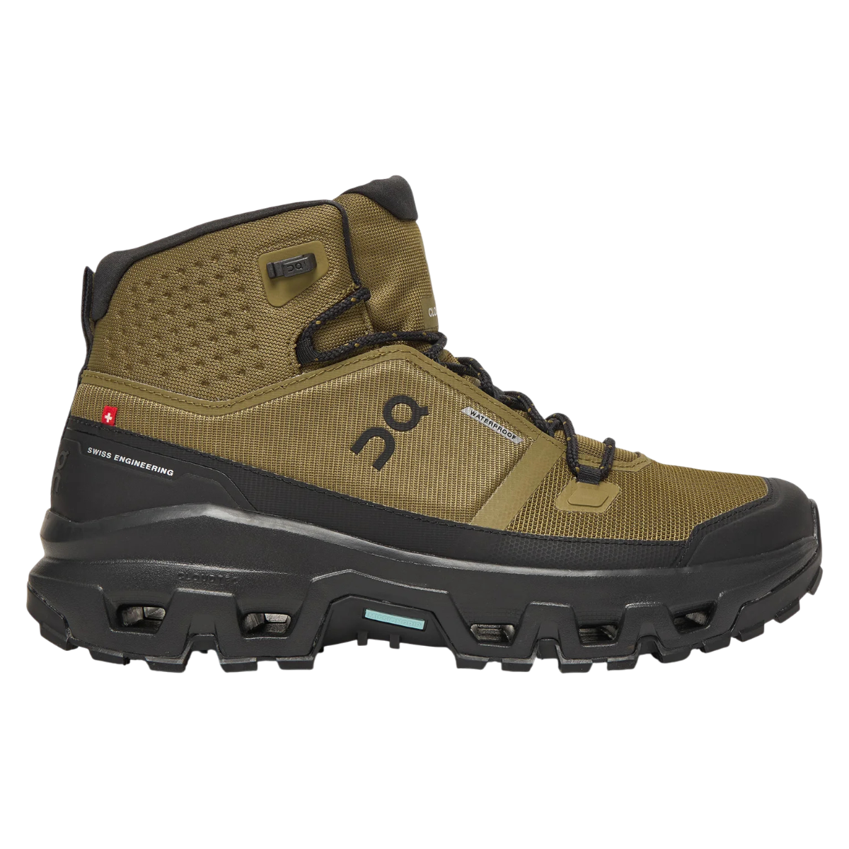 Bocanci trekking barbati On Cloudrock Mid Waterproof FW 2025-Kaki-44