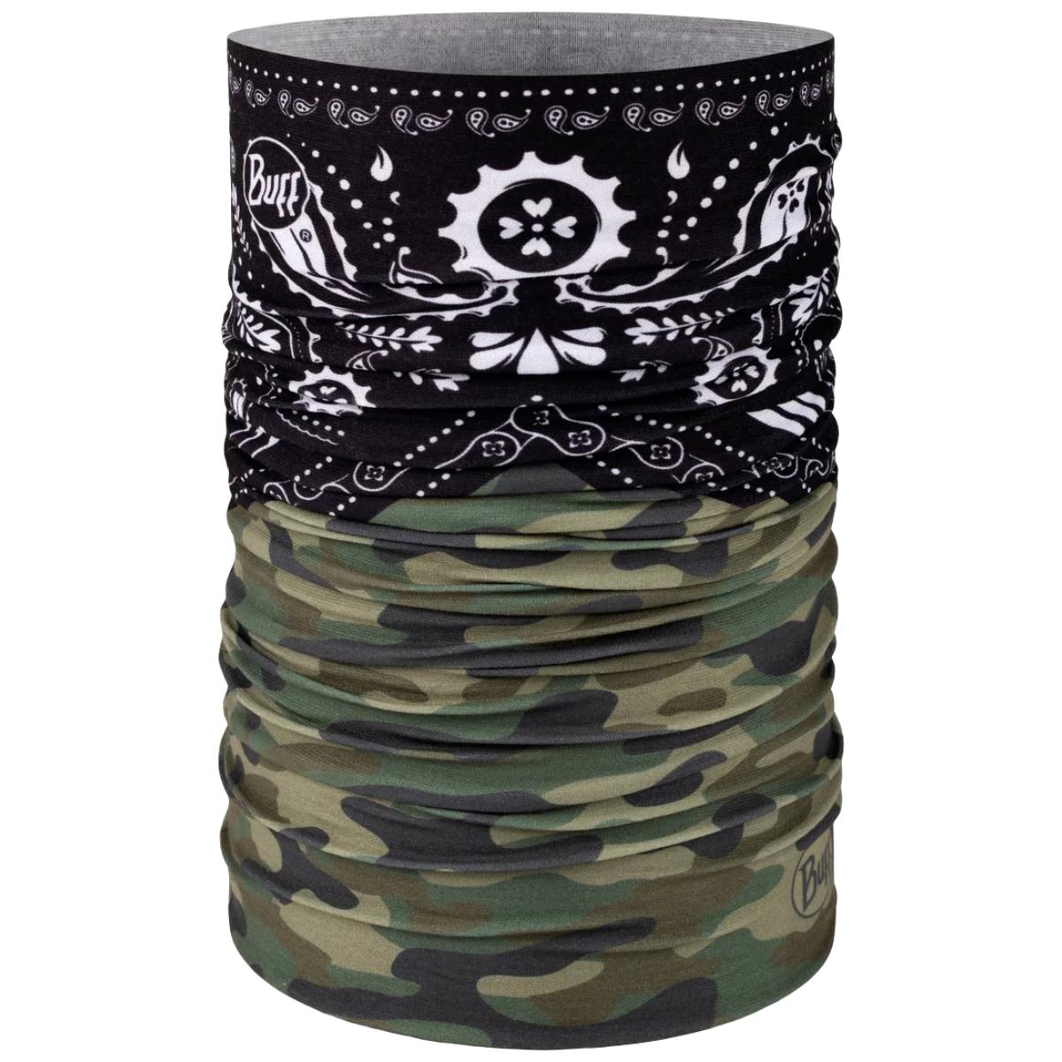 Bandana tubulara multifunctionala Buff Original EcoStretch Camo Cash Multi