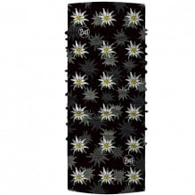 Bandana tubulara multifunctionala Buff Original EcoStretch Edelweis Black