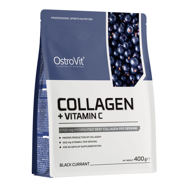 Ostrovit Colagen + Vitamina C Aroma de Coacaze, 400g