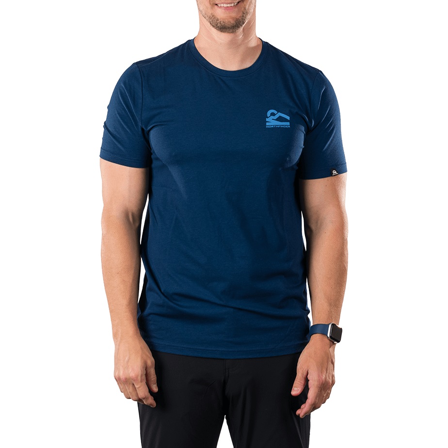 Tricou barbati Northfinder Roque-Bleumarin-S