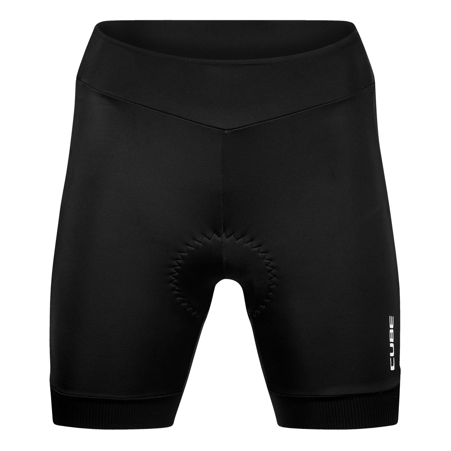 Pantaloni scurti ciclism dama Cube Blackline-Negru-M