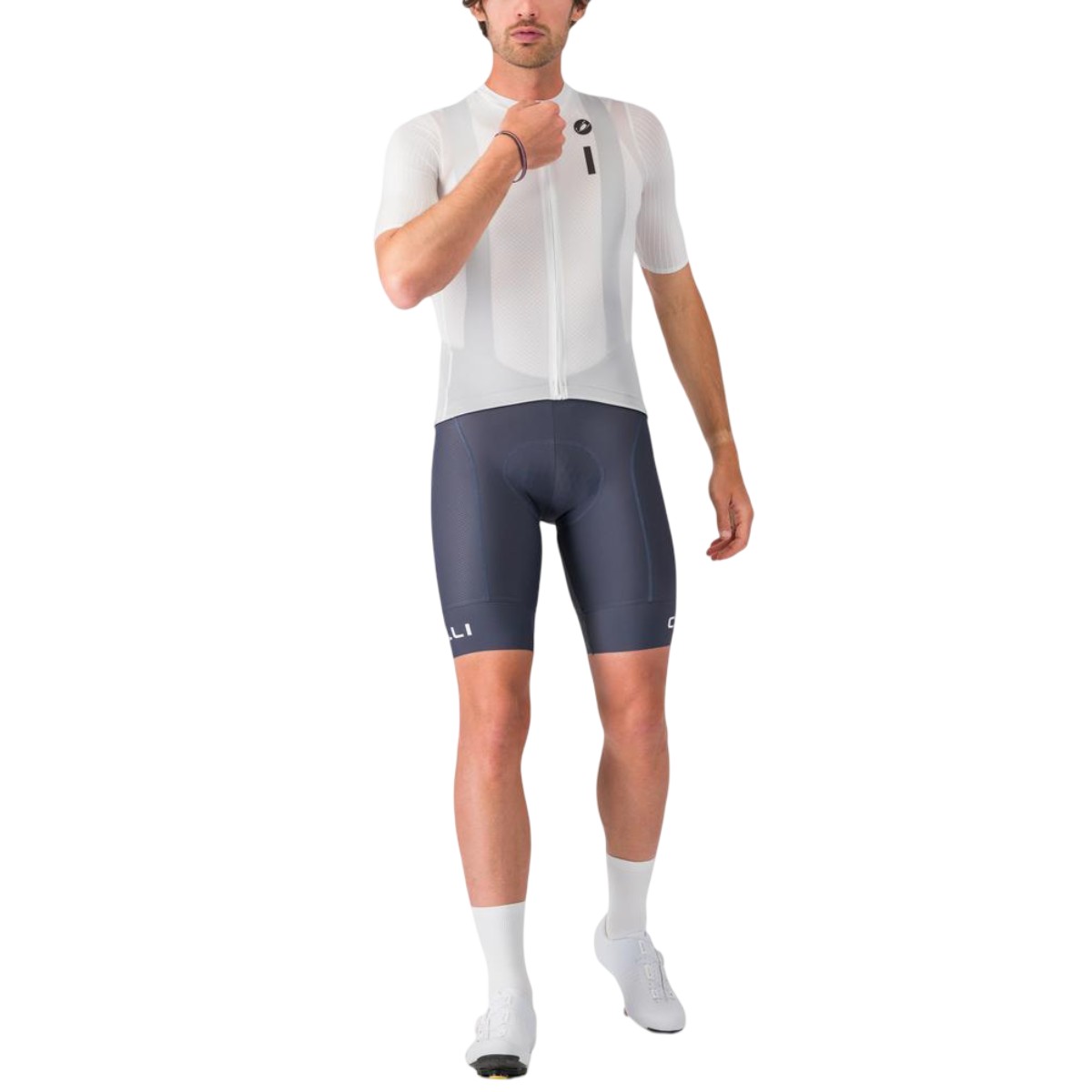 Pantaloni scurti ciclism cu bretele barbati Castelli Competizione 2-Bleumarin-M