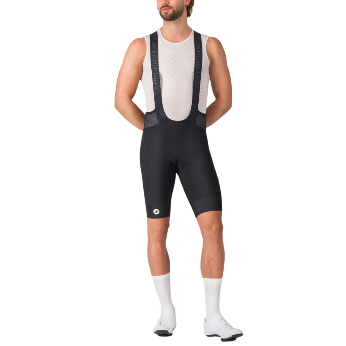 Pantaloni scurti ciclism cu bretele barbati Castelli Endurance 4-Negru-S