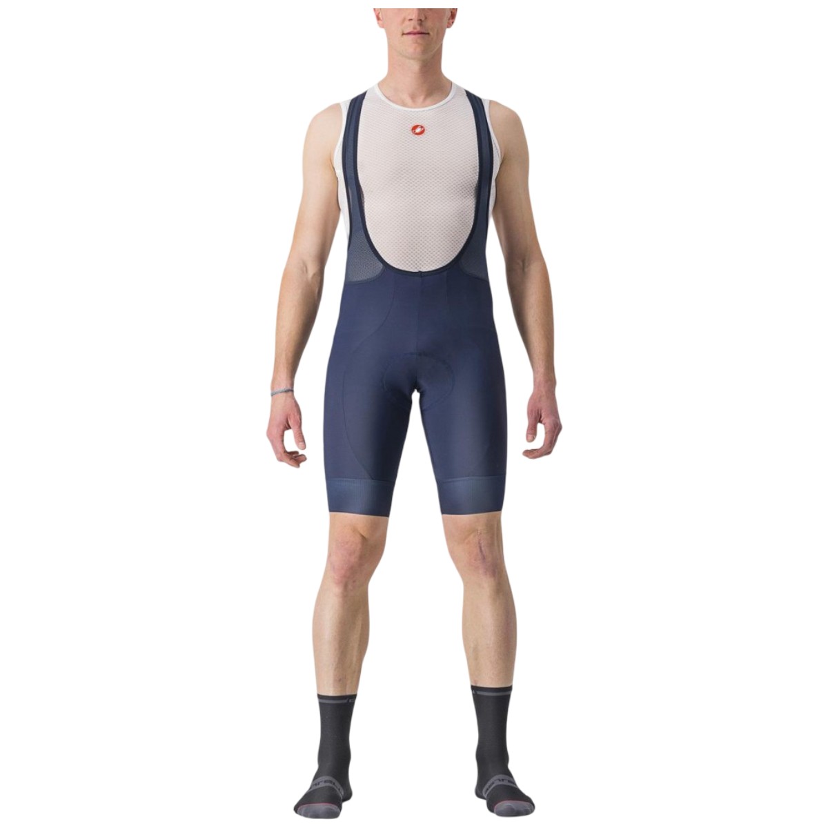 Pantaloni scurti ciclism cu bretele barbati Castelli Entrata 2 SS 2026-Bleu-S
