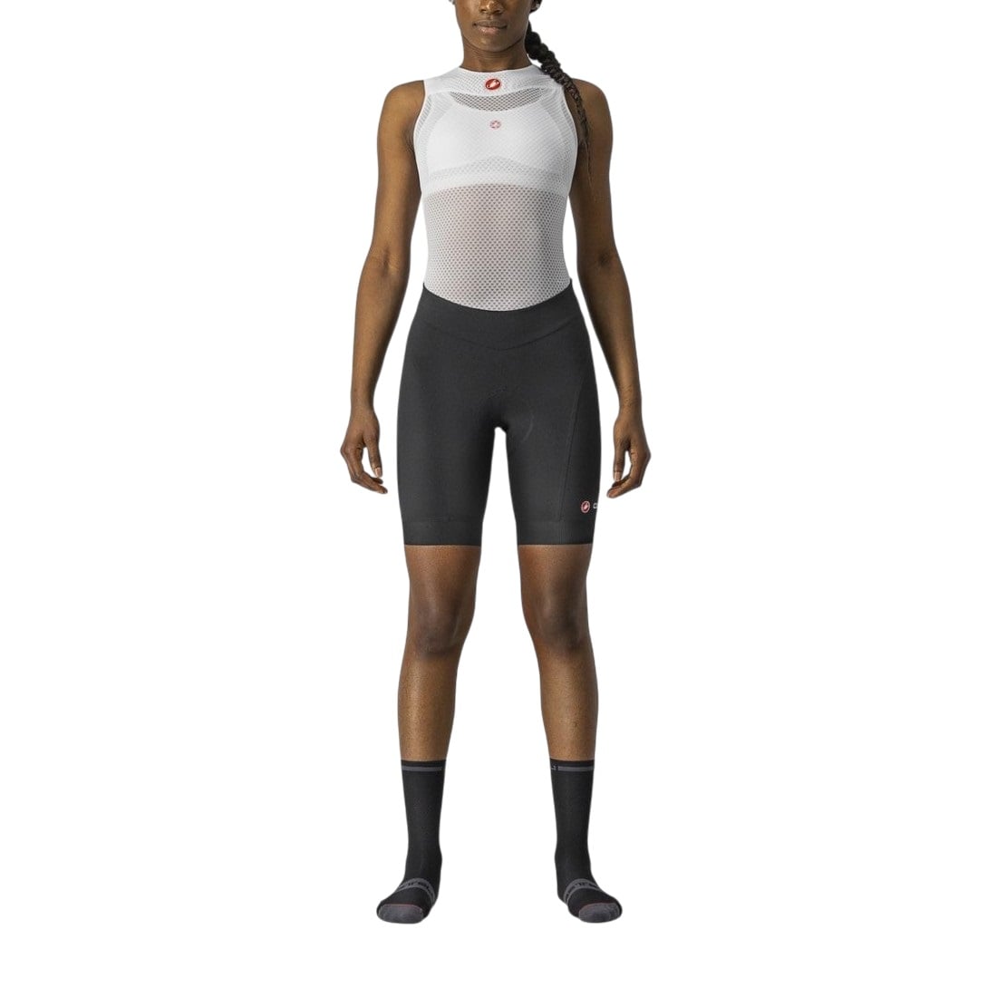 Pantaloni scurti ciclism dama Castelli Endurance-Negru-XS