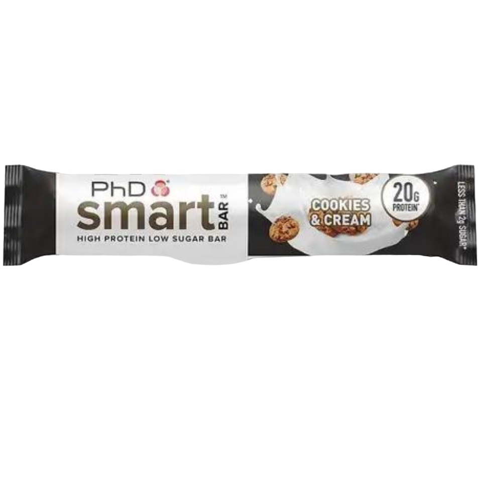 Baton proteic PhD Smart Bar Aroma de Biscuiti cu frisca, 64g