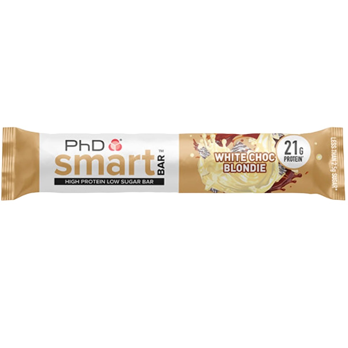Baton proteic PhD Smart Bar Aroma de Ciocolata alba, 64g