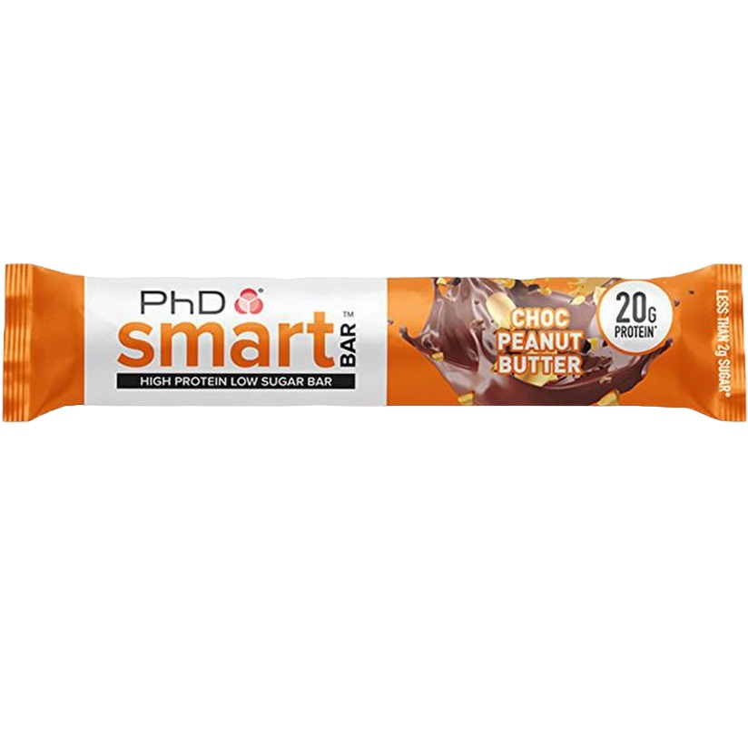 Baton proteic PhD Smart Bar Aroma de Ciocolata cu arahide, 64g