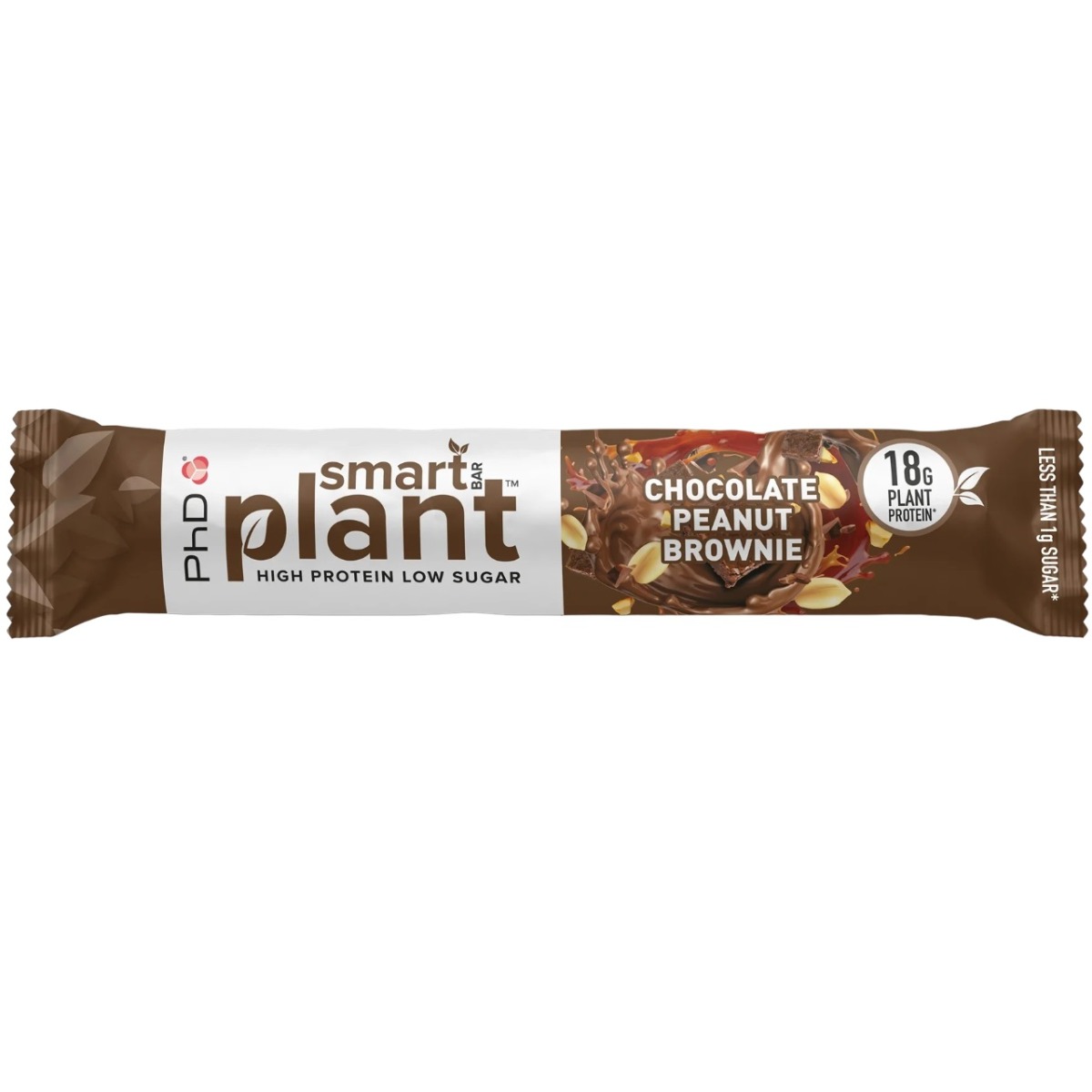 Baton proteic PhD Smart Bar Plant Aroma de Ciocolata cu alune, 64g