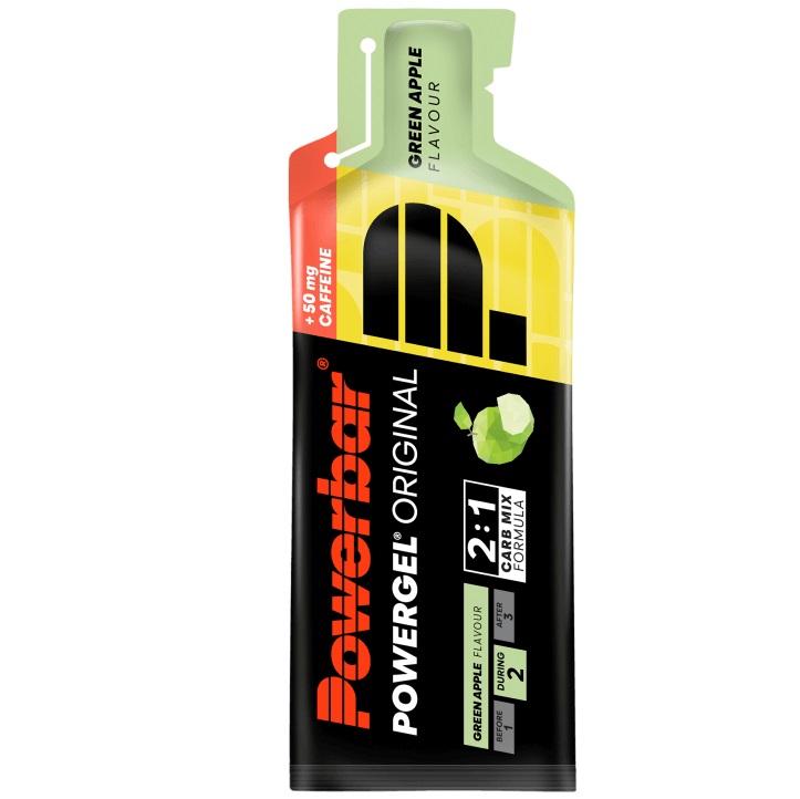 Gel izotonic PowerBar PowerGel Original Aroma de Mere verzi, 41g