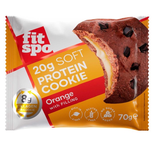 Prajitura proteica Fitspo Protein Cookie Aroma de Portocale, 70g