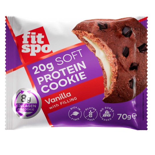 Prajitura proteica Fitspo Protein Cookie Aroma de Vanilie, 70g