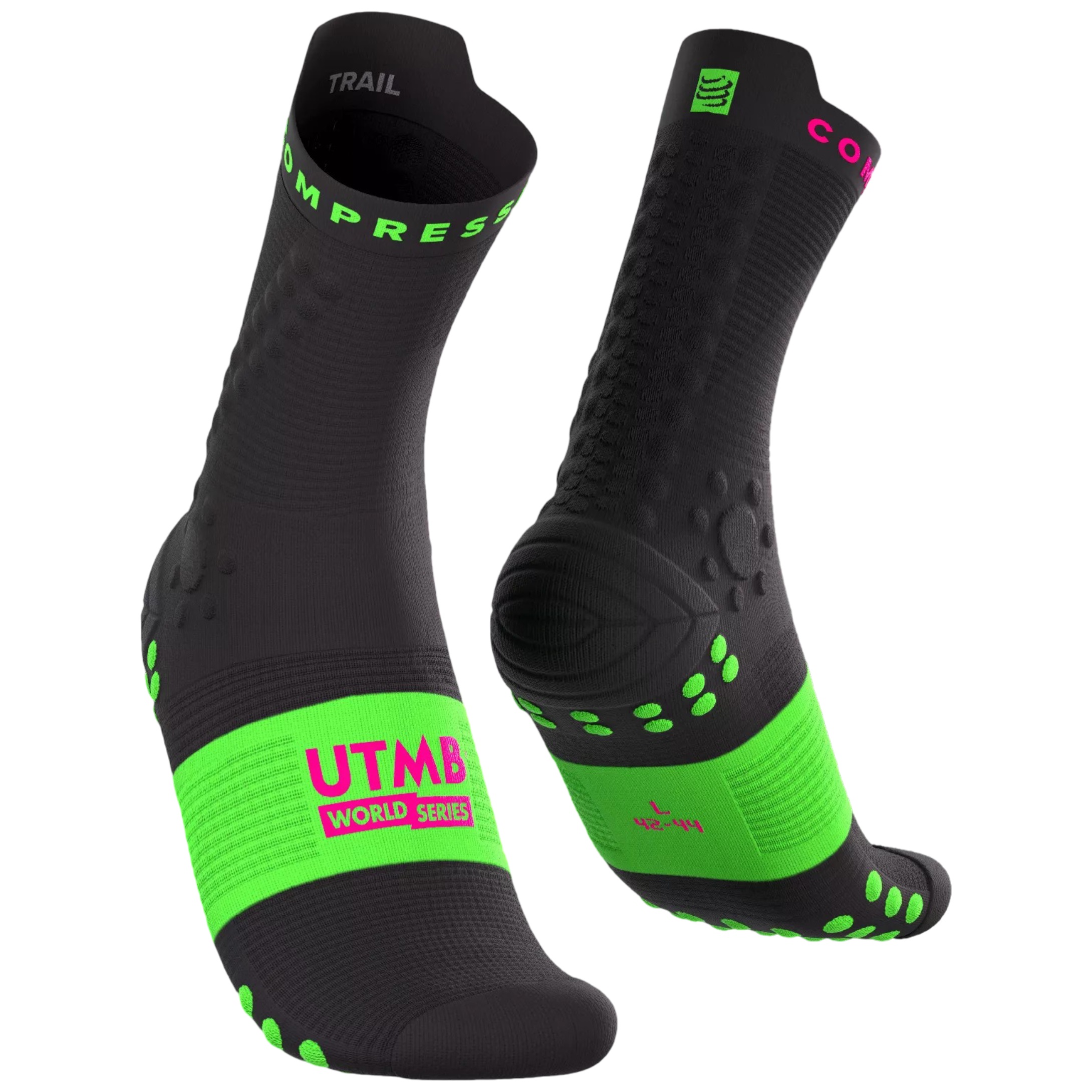 Sosete compresie alergare Compressport Pro Racing V4.0 Trail