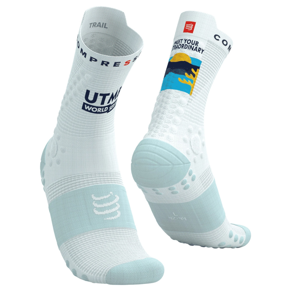 Sosete alergare Compressport Pro Racing Socks v4.0 Trail - UTMB 2025