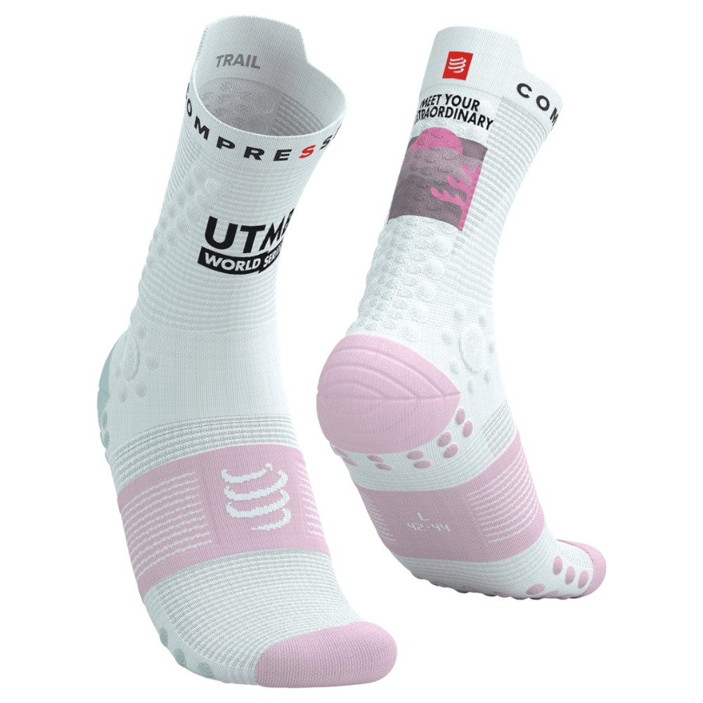 Sosete alergare Compressport Pro Racing Socks v4.0 Trail - UTMB 2025