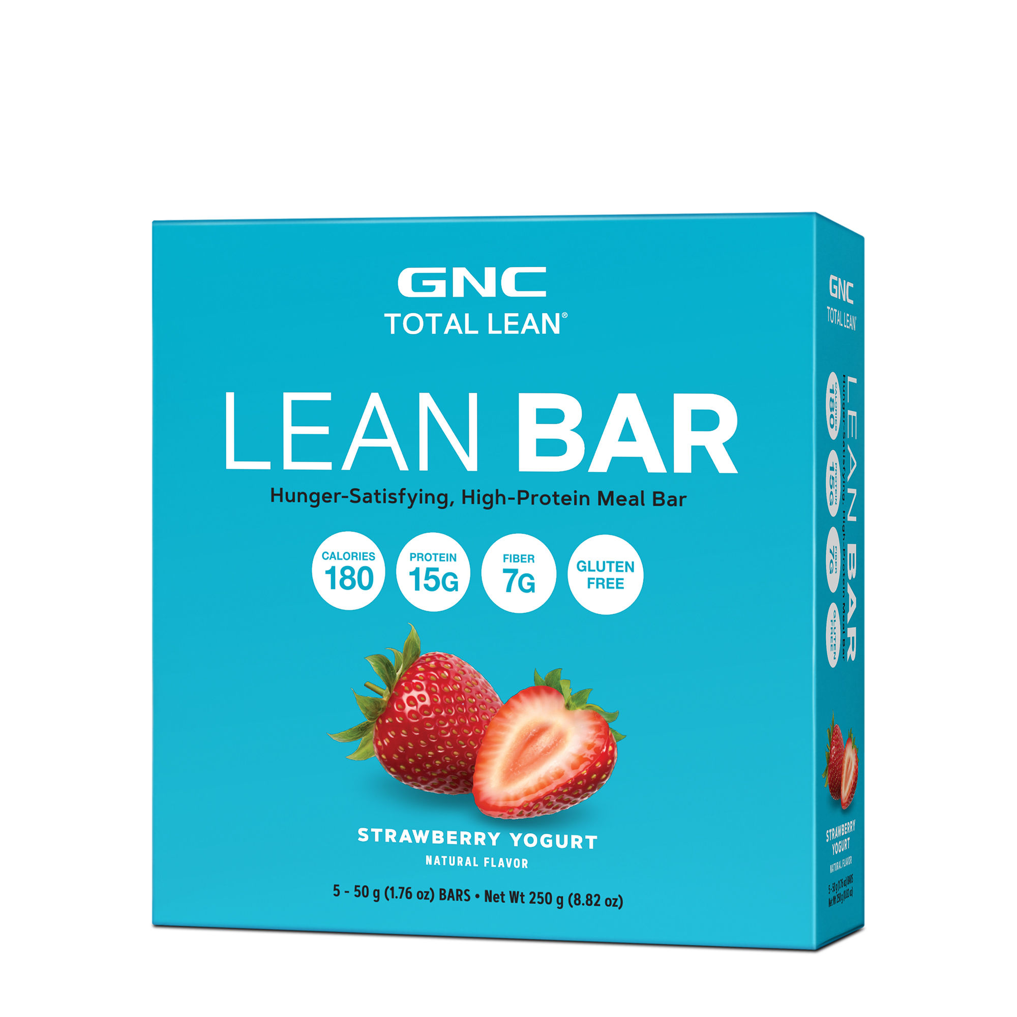 Baton proteic GNC Total Lean Lean Bar, Cu Aroma De Capsuni Si Iaurt, 50g