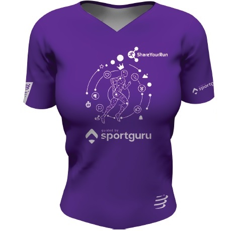Tricou alergare dama Compressport Share Your Run