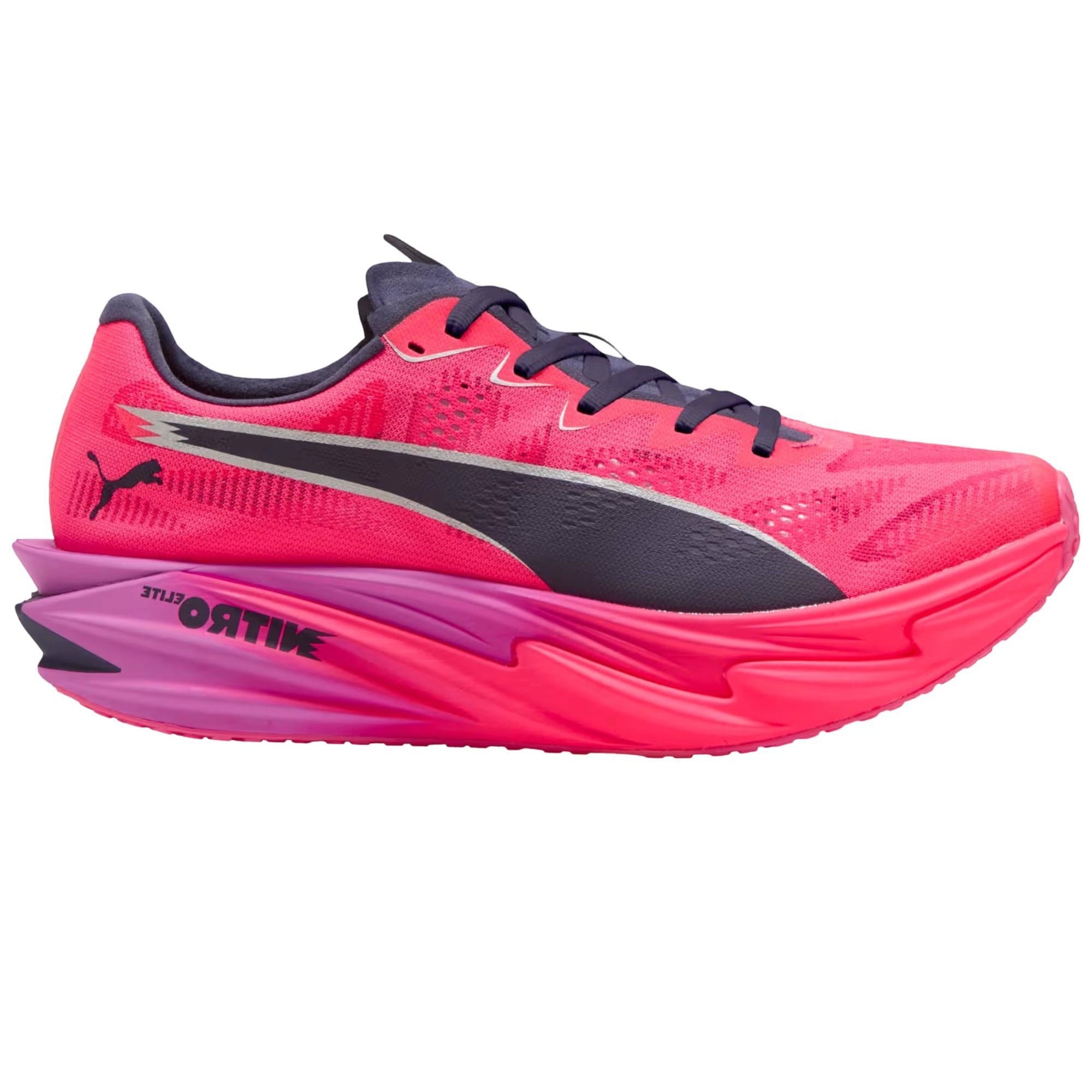 Pantofi alergare barbati Puma x Hyrox Deviate Nitro Elite 4 SS 2026-Roz/Negru-42