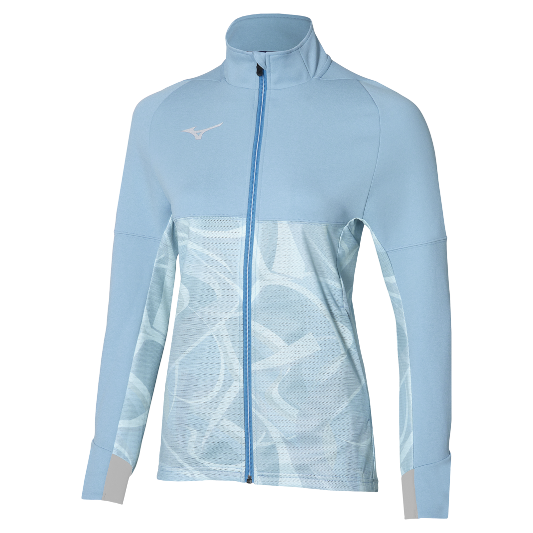 Jacheta alergare dama Mizuno Editie Limitata Paris Athlete Hybrid-Bleu-XS
