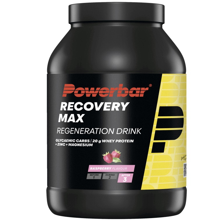Pudra proteica Powerbar Recovery Max Aroma de Zmeura, 1144g