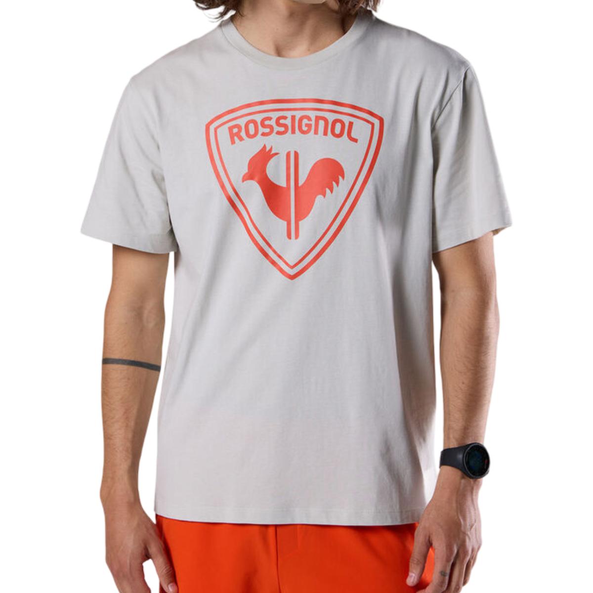 Tricou barbati Rossignol Cliffside SS 2026-Gri/Rosu-M